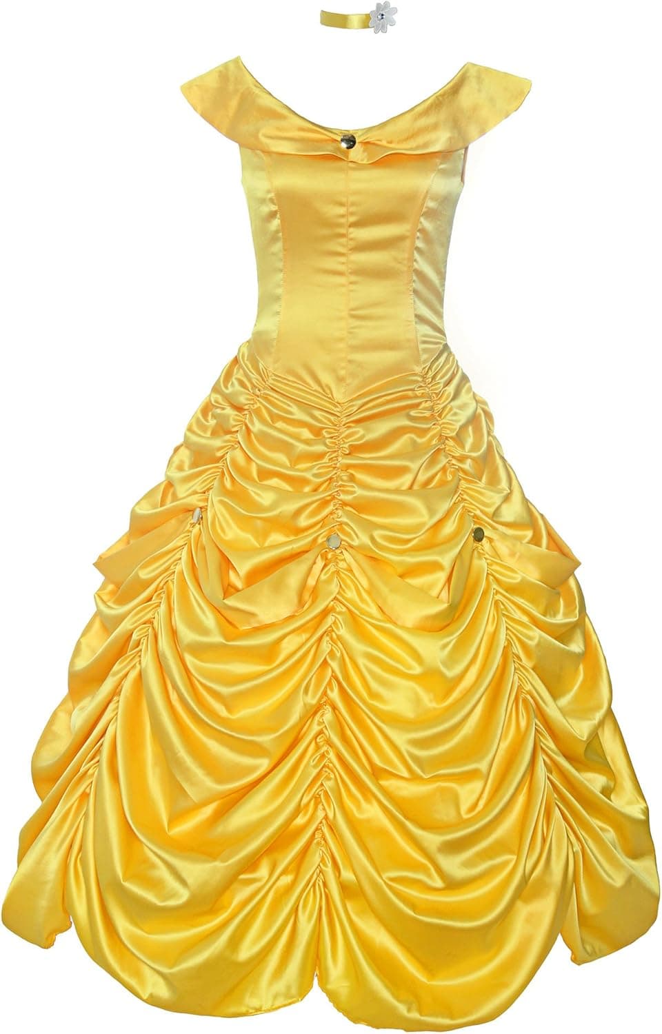 ReliBeauty Womens Princess Costume Layered Dress up, Yellow, 4-6