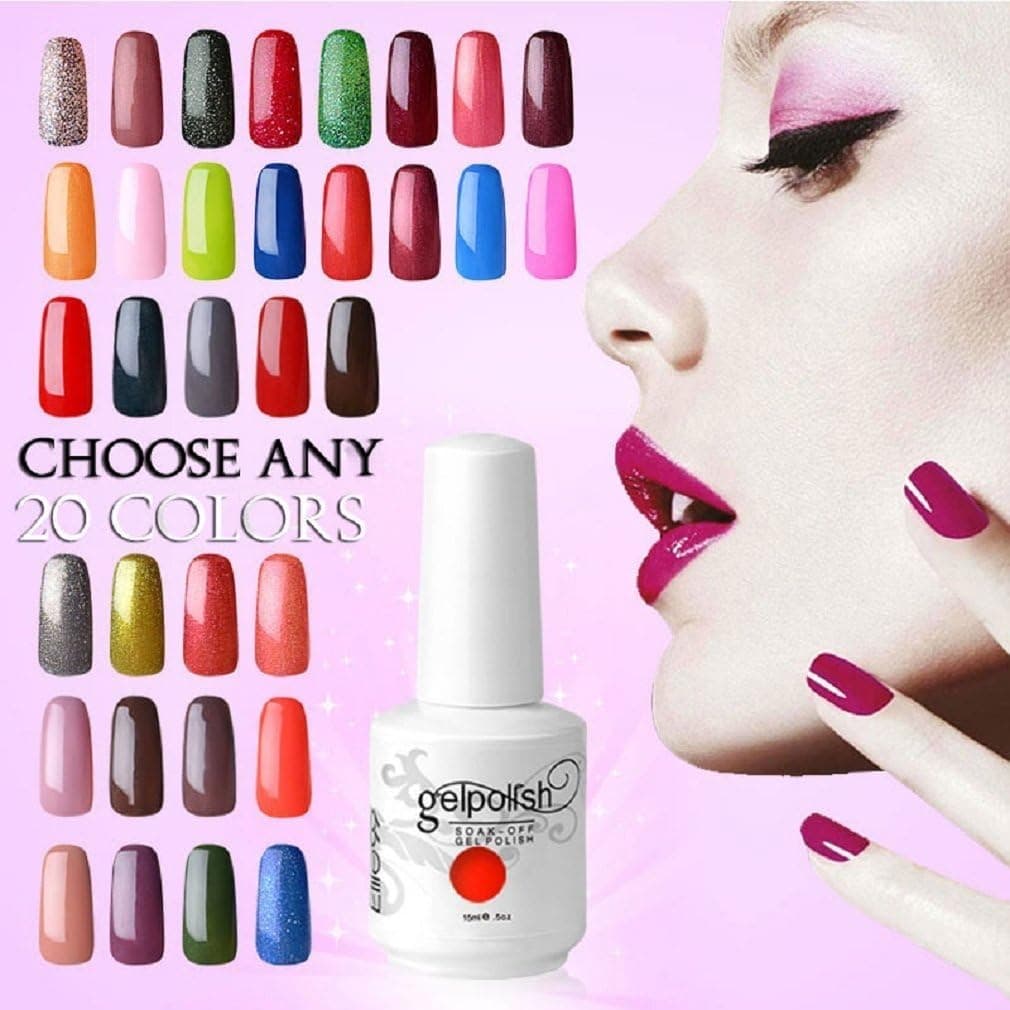 Elite99 Pick Any 20 Colors Soak Off Gel Nail Polish UV LED Color Nail Art Set 241 Colors Available