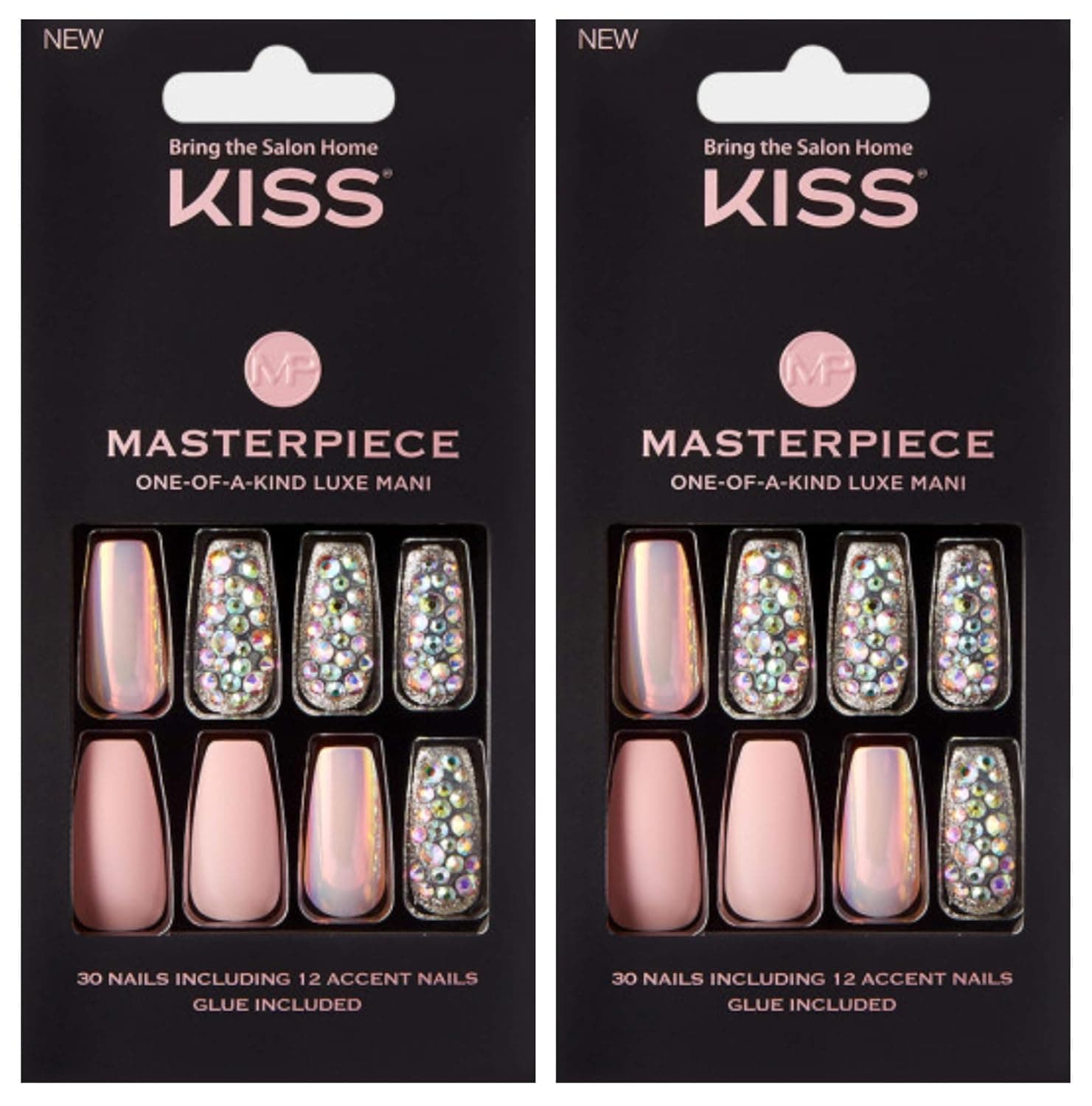 KISS Masterpiece One-Of-A-Kind Luxe Mani Kitty Gurl (KMN02-2 PACK)