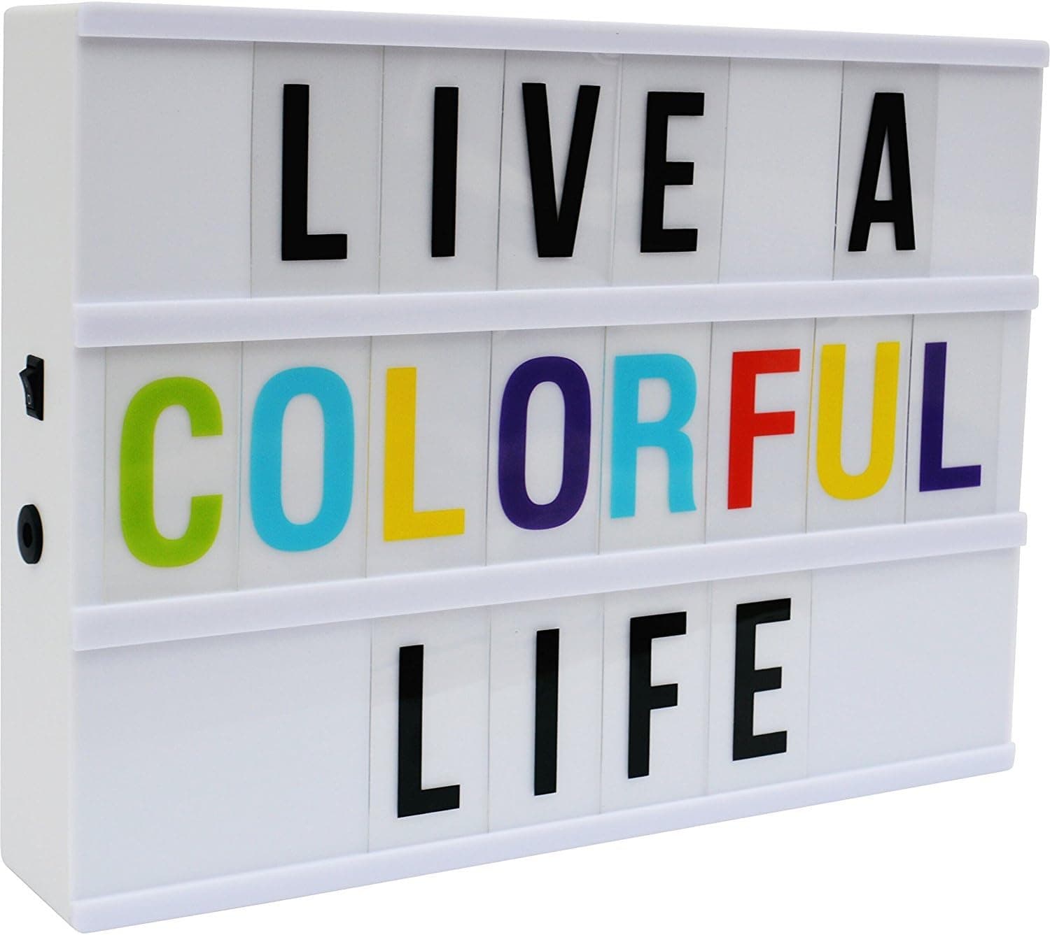 Portable LED Light Box With A Message Marquee Sign - 170 Black & Color Changeable Letters, Numbers, Symbols - Personalize Inspiring, Welcoming Decor For Guests, Parties & Events by Brite Lite Tribe