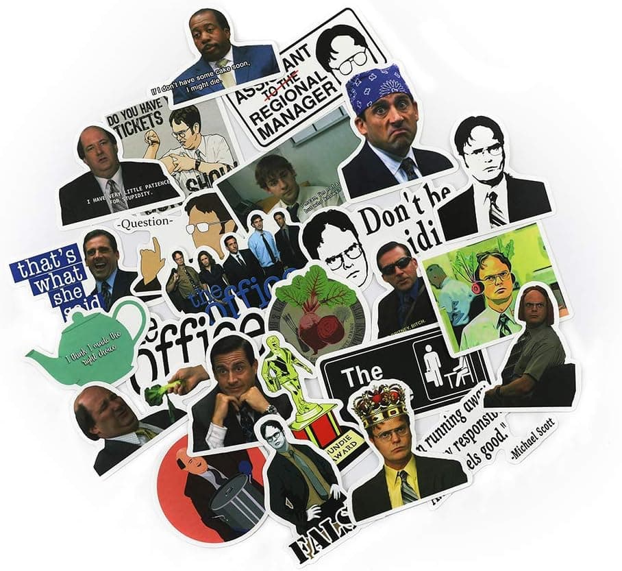 The Office Waterproof Decal Stickers for Hydro Flask,Laptop,Phone,Travel Extra Durable 50PCS