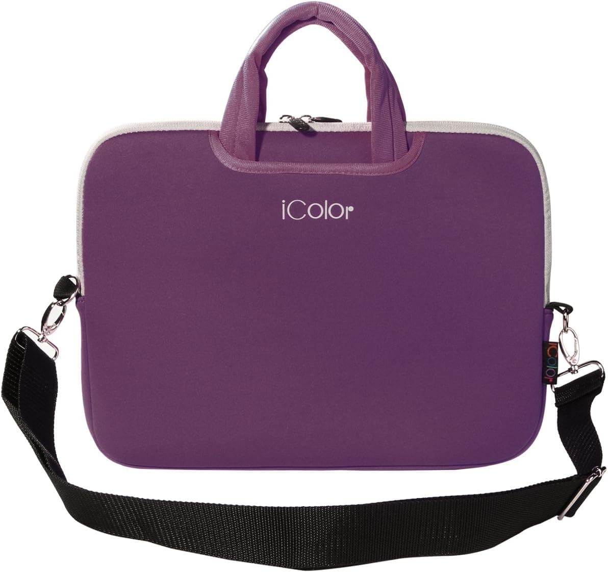 iColor Purple 16.5 17 17.3 Inch Laptop Case Protective Sleeve Shoulder Bag Briefcase with Handle