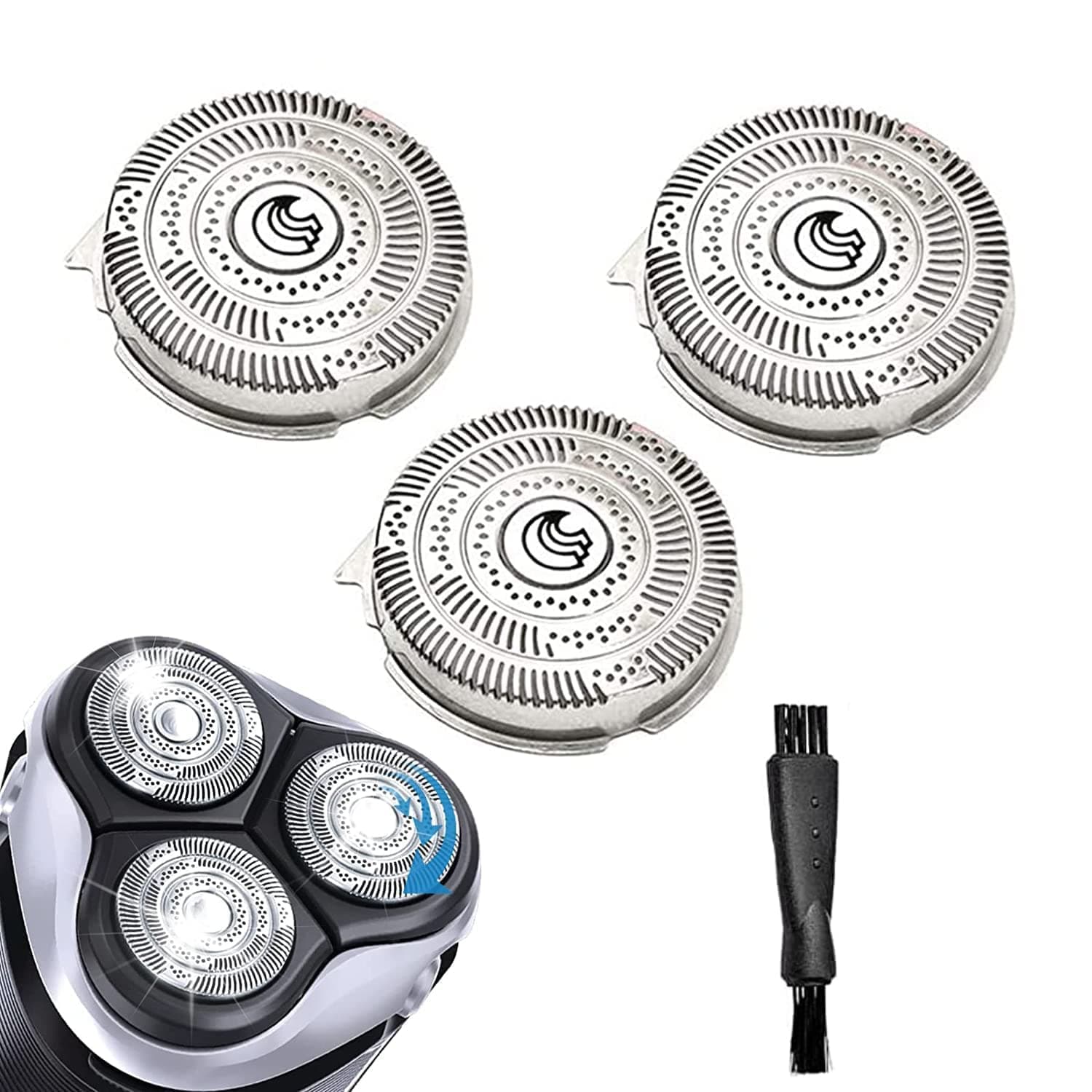 HQ9 Replacement Heads compatible with Philips Norelco Electric Shavers Razors Replacement Blades HQ9 Speed xl Series HQ9080 HQ9070 HQ8240/8260 8140Xl 8150Xl 8160Xl 8170Xl Upgraded Shaving Heads