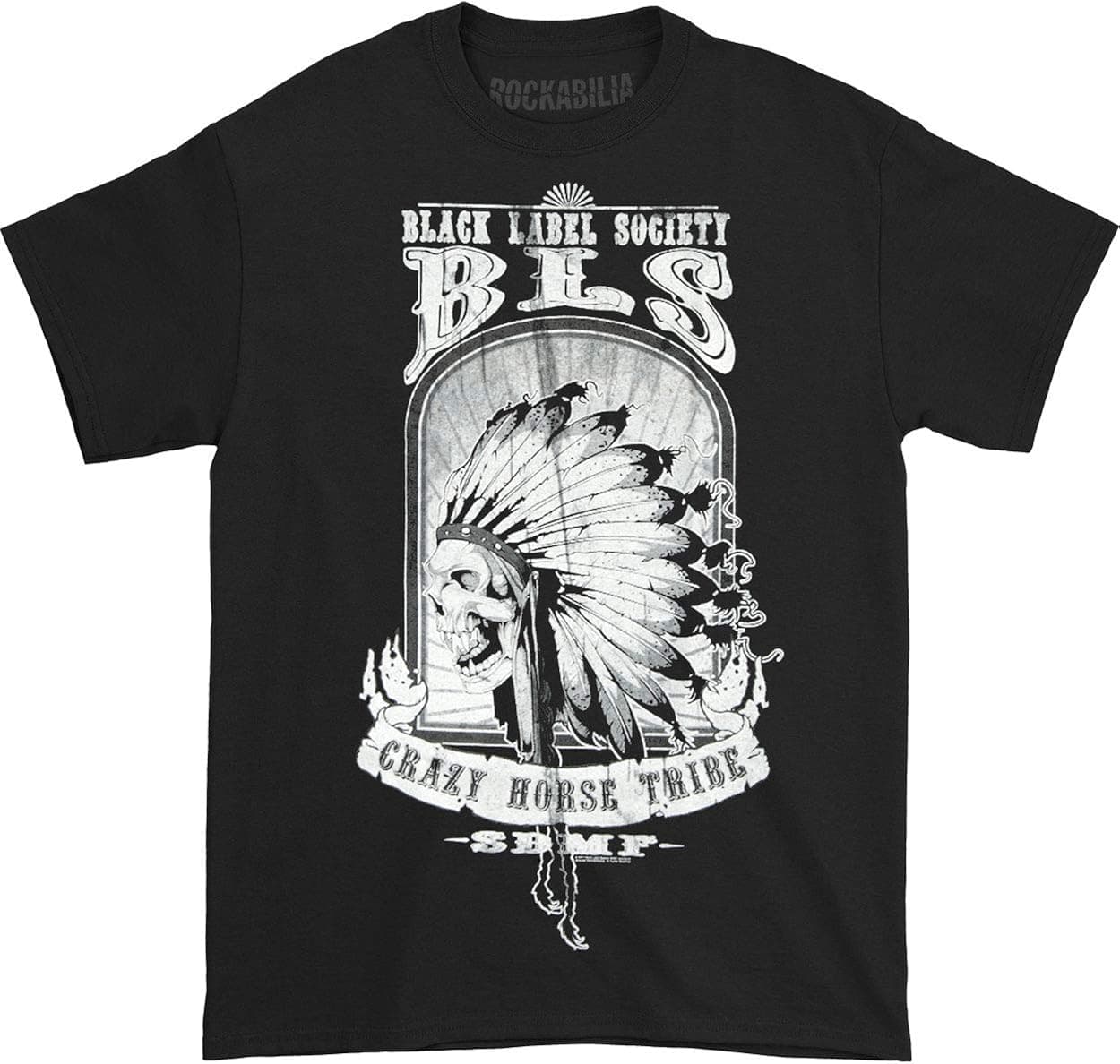 Black Label Society Men's Crazy Horse 2011 Tour T-Shirt Black