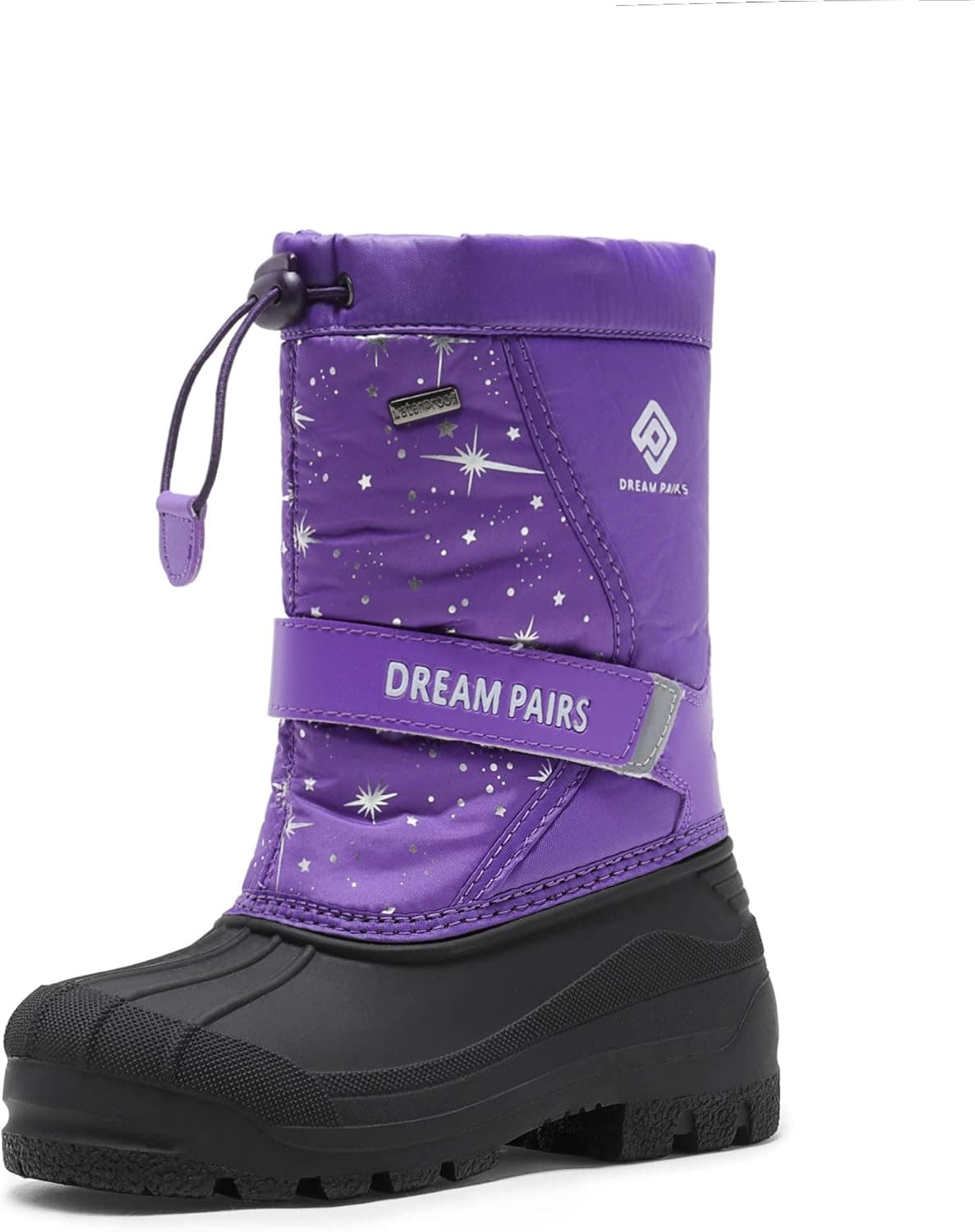 DREAM PAIRS Little Kid Kamick Purple Mid Calf Waterproof Winter Snow Boots Size 11 M US Little Kid