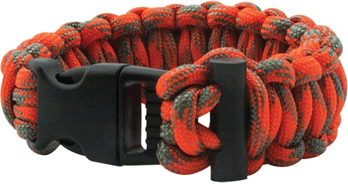 UST ParaTinder Bracelet with Heavy Duty Paracord, Flammable Thread Core and Fire Starter for Emergency, Hiking, Camping, Backpacking or Outdoor Survival