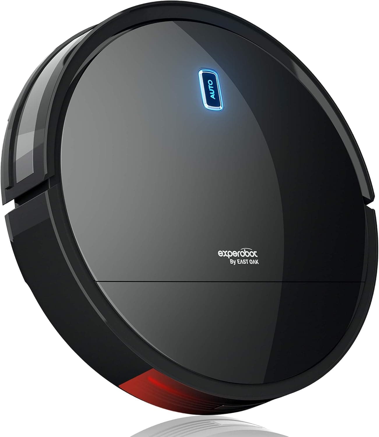 Enther Experobot C200 Robot Vacuum Cleaner with Gyro Lidar Navigation Infrared Sensor, 2-Hour Runtime, Self-Charging for Pet Hair, Hard Floor and Carpet, Black (Renewed)