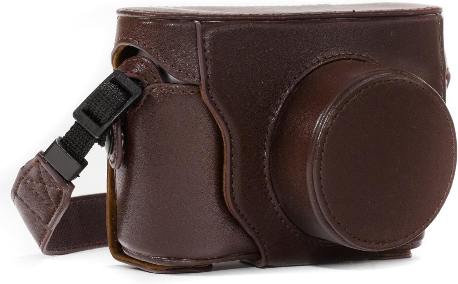 MegaGear "Ever Ready" Protective Dark Brown Leather Camera Case, Bag for Fujifilm X100S 16 MP Digital Camera