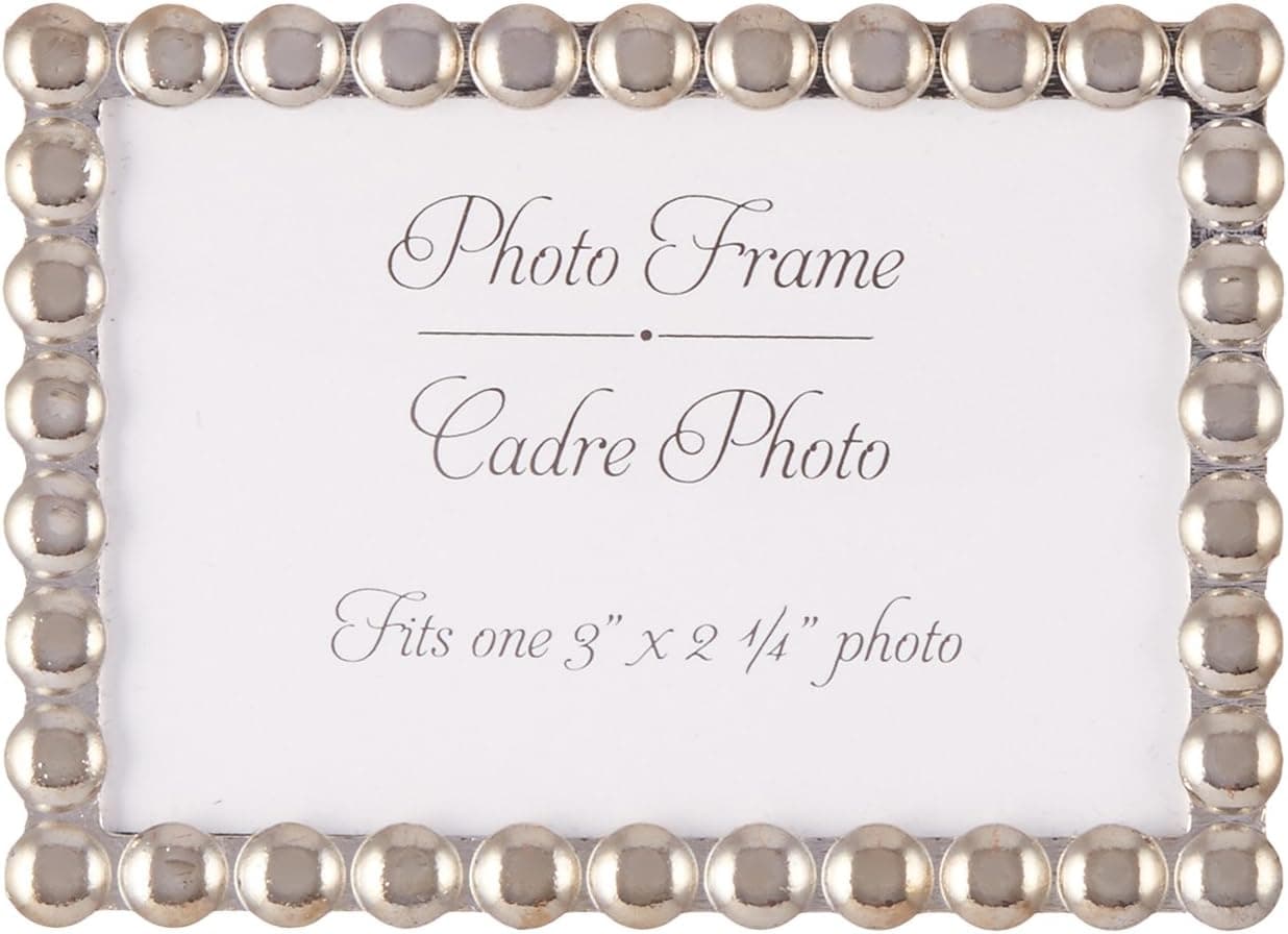 Kate Aspen Silver Pearls, Mini Photo Frame