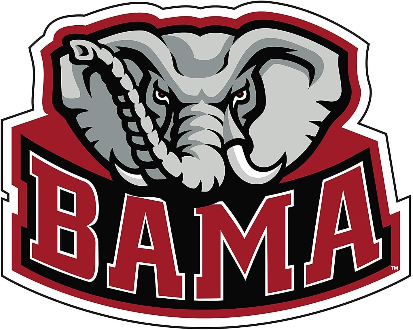 WinCraft Alabama Crimson Tide Bama Logo 4"x4" Die Cut Decal