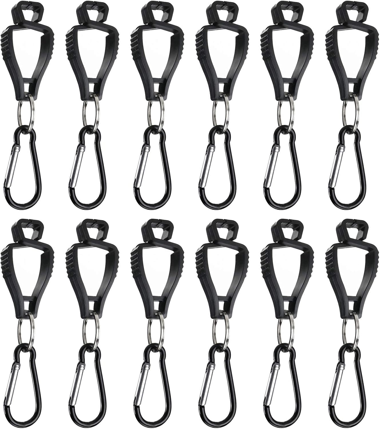 WerkWeit 12 Pack Glove Clips Glove Grabber Clip Holder Work Safety Clip Glove Keeper Glove Hanging Buckle Accessories