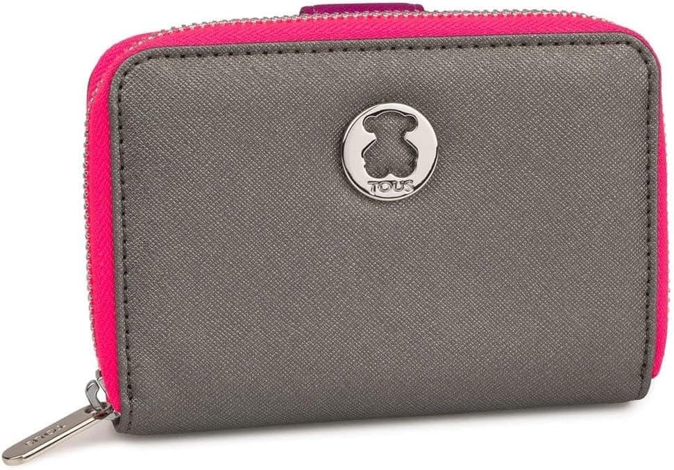TOUS Waterproof Vinyl Wallet for Women, 11x13x2.5 cm, Dubai Saffiano Collection