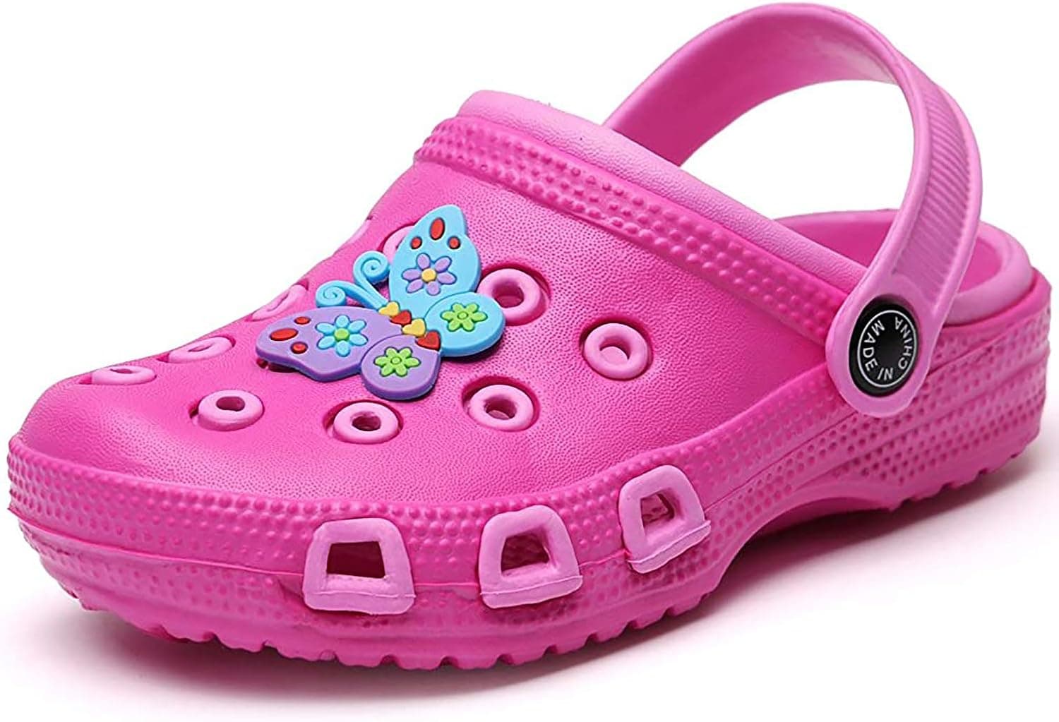 LOULAN Toddler Little Kids Clogs Slippers Cartoon Sandals Girls Boys Clogs Slide Lightweight Garden Shoes Slip-on Beach Pool Shower Slipper