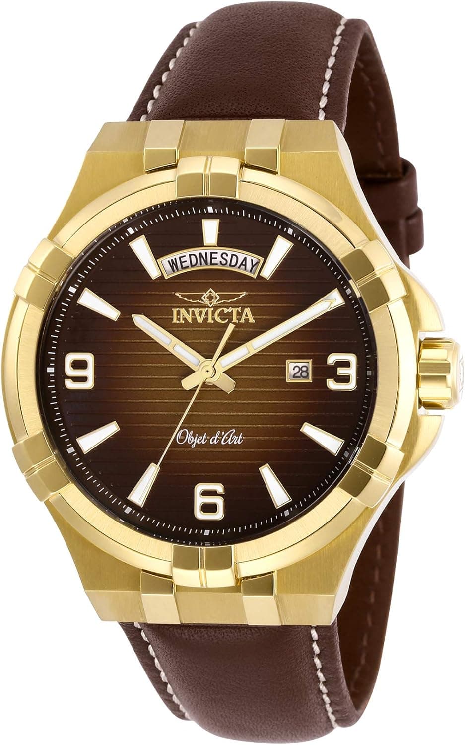 Invicta Men's Objet D Art Quartz Watch, Brown, 30187