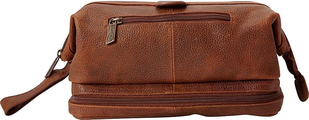 Amerileather Toiletry Bag with Bonus Accessories (Distressed Brown)