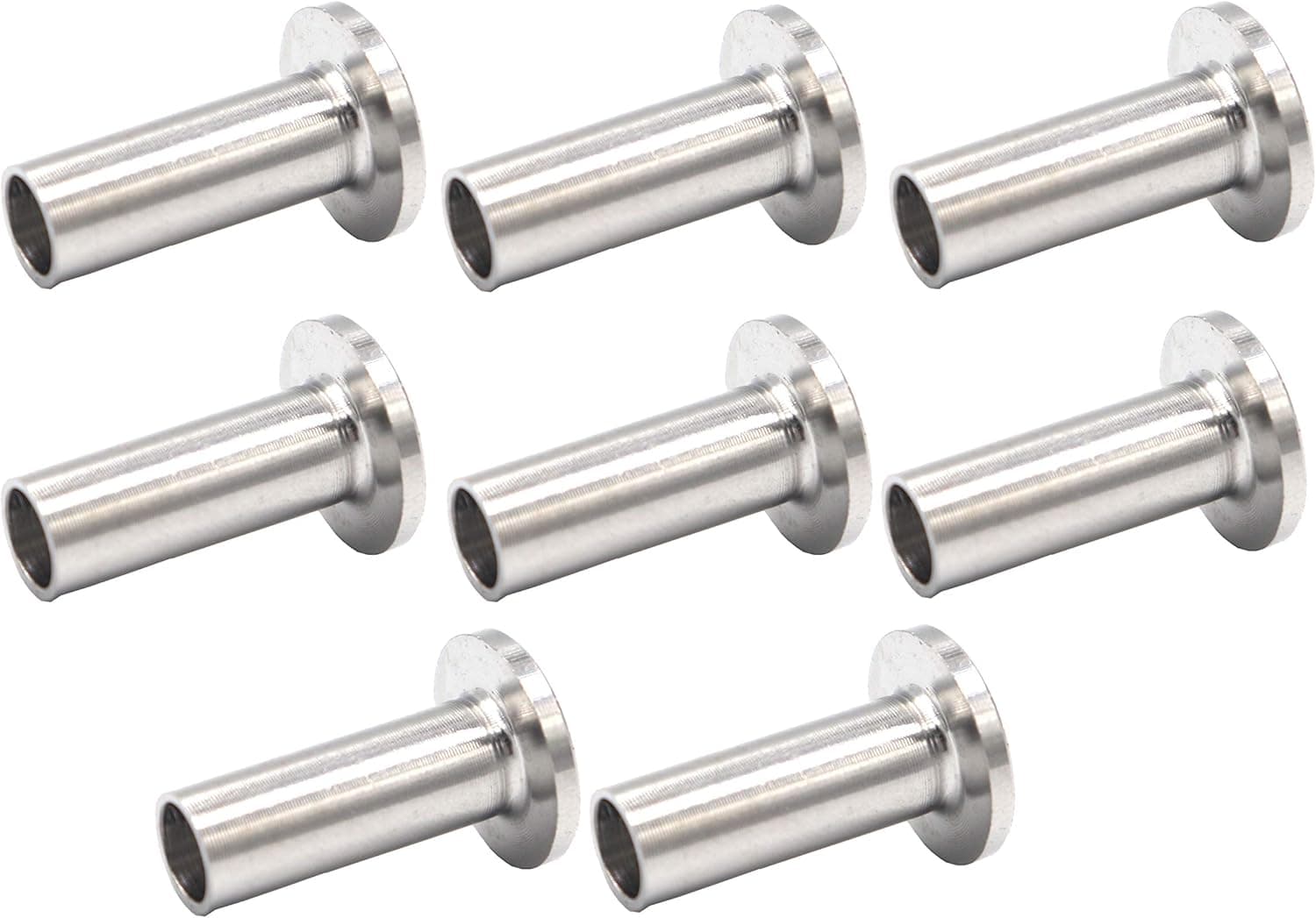FGen 8pcs Stainless Steel Protective Sleeve for 1/8 Or 3/16 Deck Guardrail Cable Accessories Suitable for Guardrail, Deck