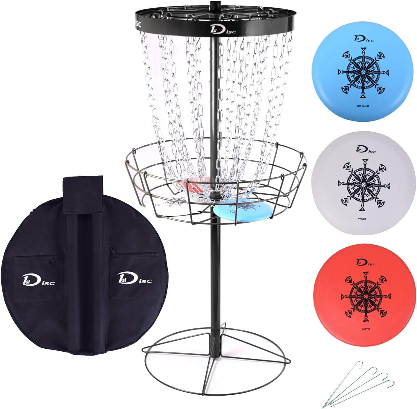 Pro 24-Chain Portable Disc Golf Basket Target