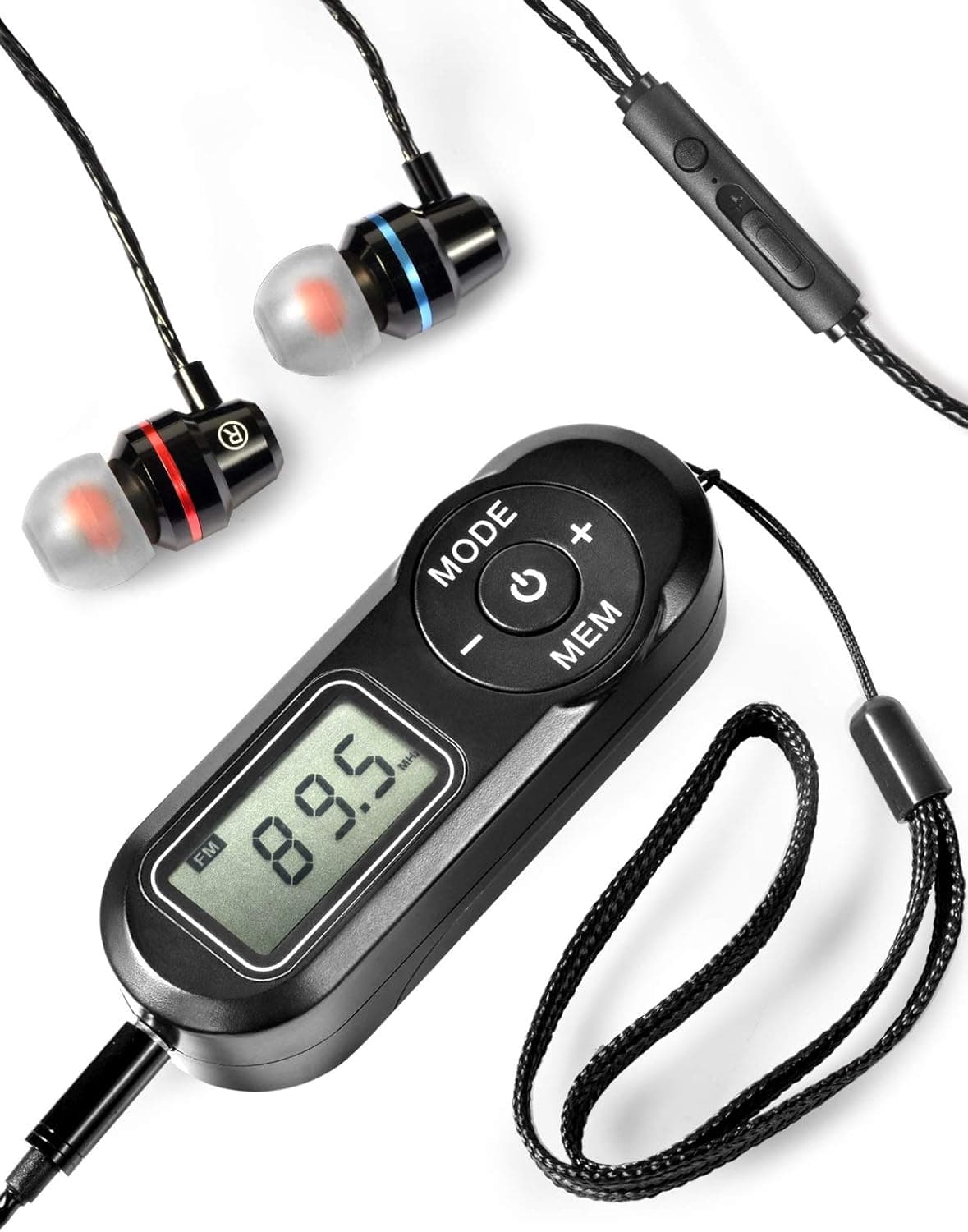 Portable Radio, ZHIWHIS FM Digital Tuner with Best Reception, Pocket Transistor Receiver with Stereo Sound, Battery Operated Walkmen with Scan and Preset