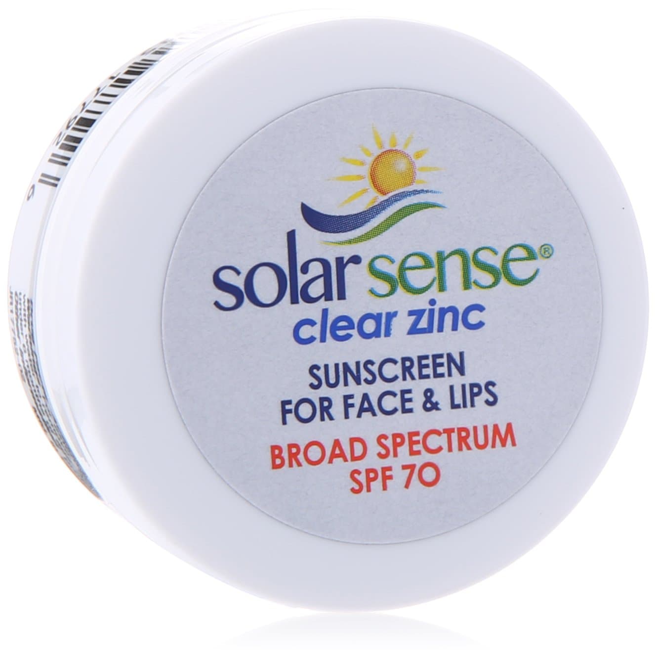 Solar Sense Clear Zinc SPF 70 Cream For Face (Carded Jar), 0.5 Ounce Unit