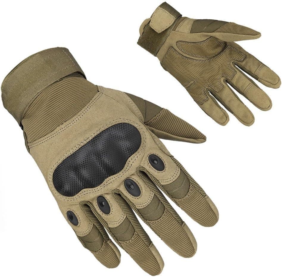 Adiew Full Finger Military Tactical Airsoft Hunting Riding Cycling Mountain Bike Slip-Proof Motorcycle Road Racing Bicycle Glove Shockproof Outdoor Sports Glove