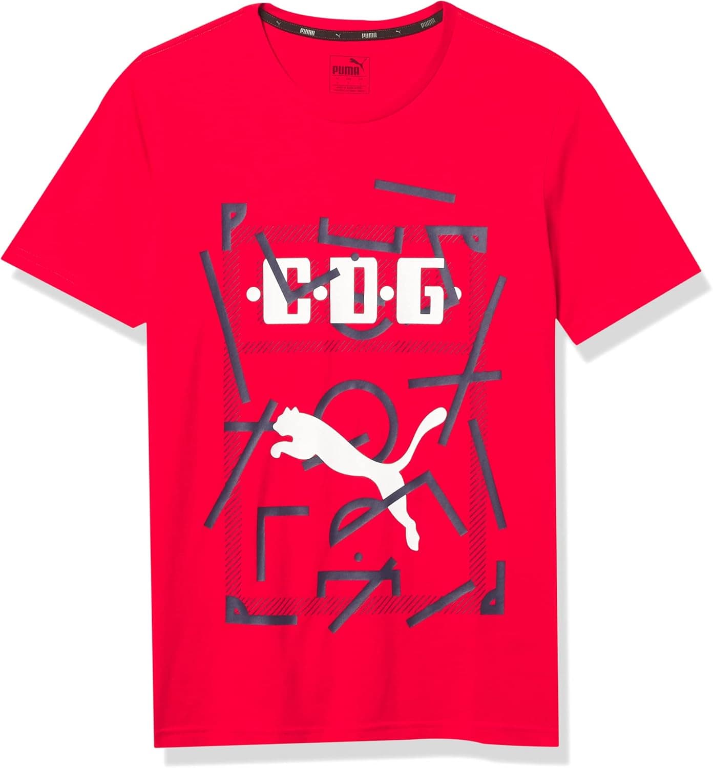 PUMA Mens Chivas DNA T-Shirt Medium, PUMA Red/PUMA White