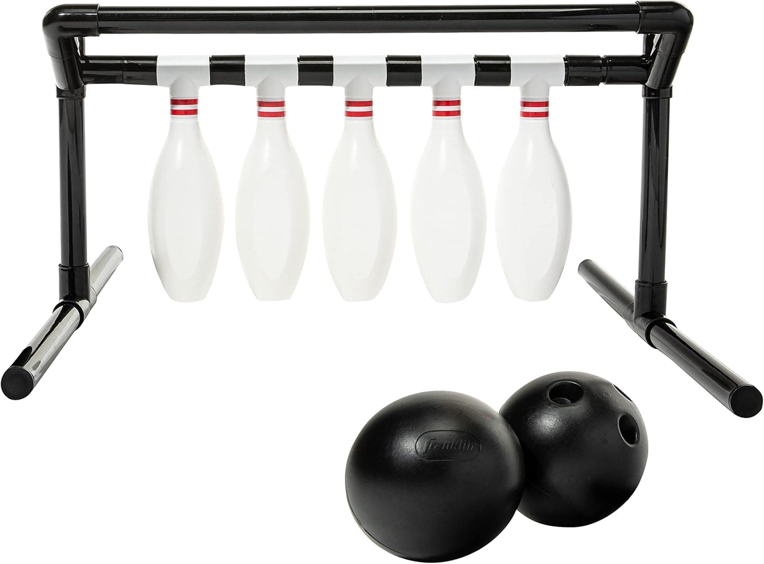 Franklin Sports Spin Pin Bowling - Spinning Pin Bowling Game for Kids & Families - Spin All 5 Pins to Win!