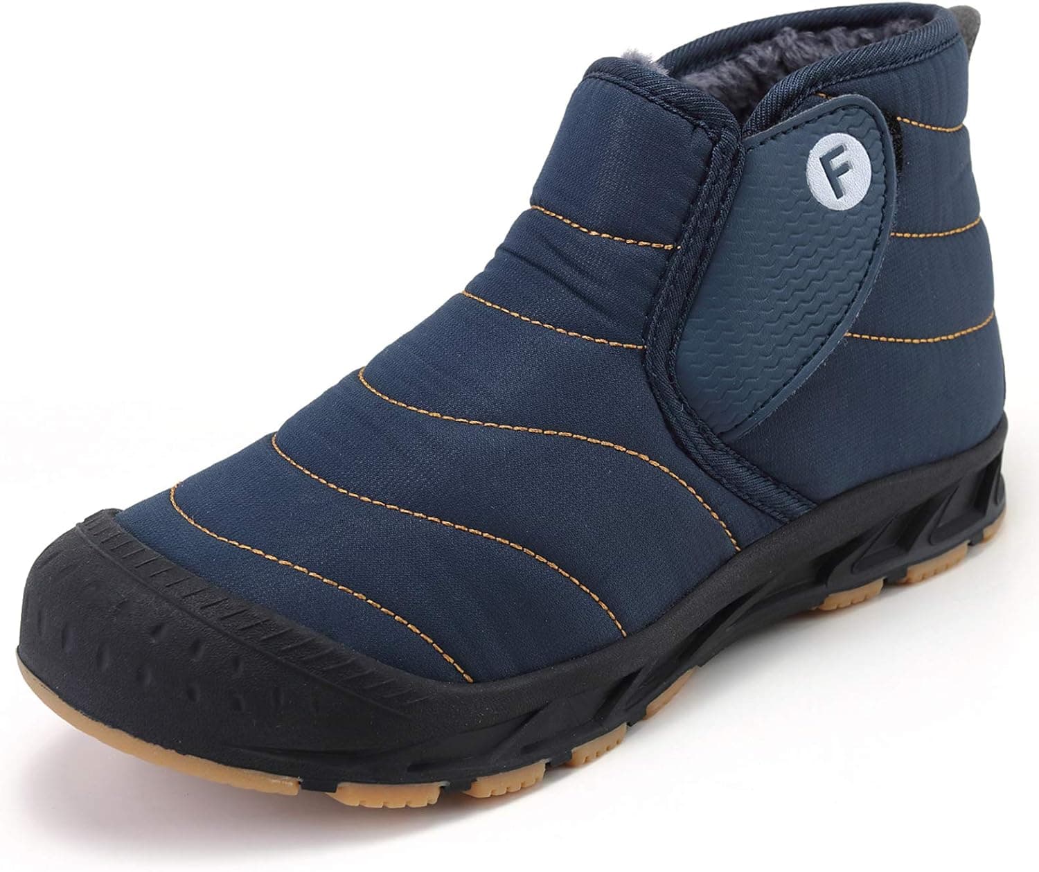 Eagsouni Womens Mens Snow Boots Winter Shoes Slip On Ankle Booties Anti-Slip Water Resistant Fully Fur Lined Outdoor Sneakers
