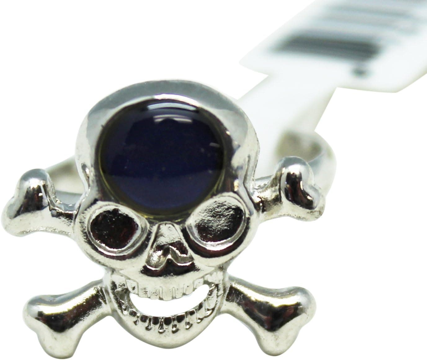 Fashion Jewelry Skull Crossbone Mood Ring- One Size fits Most