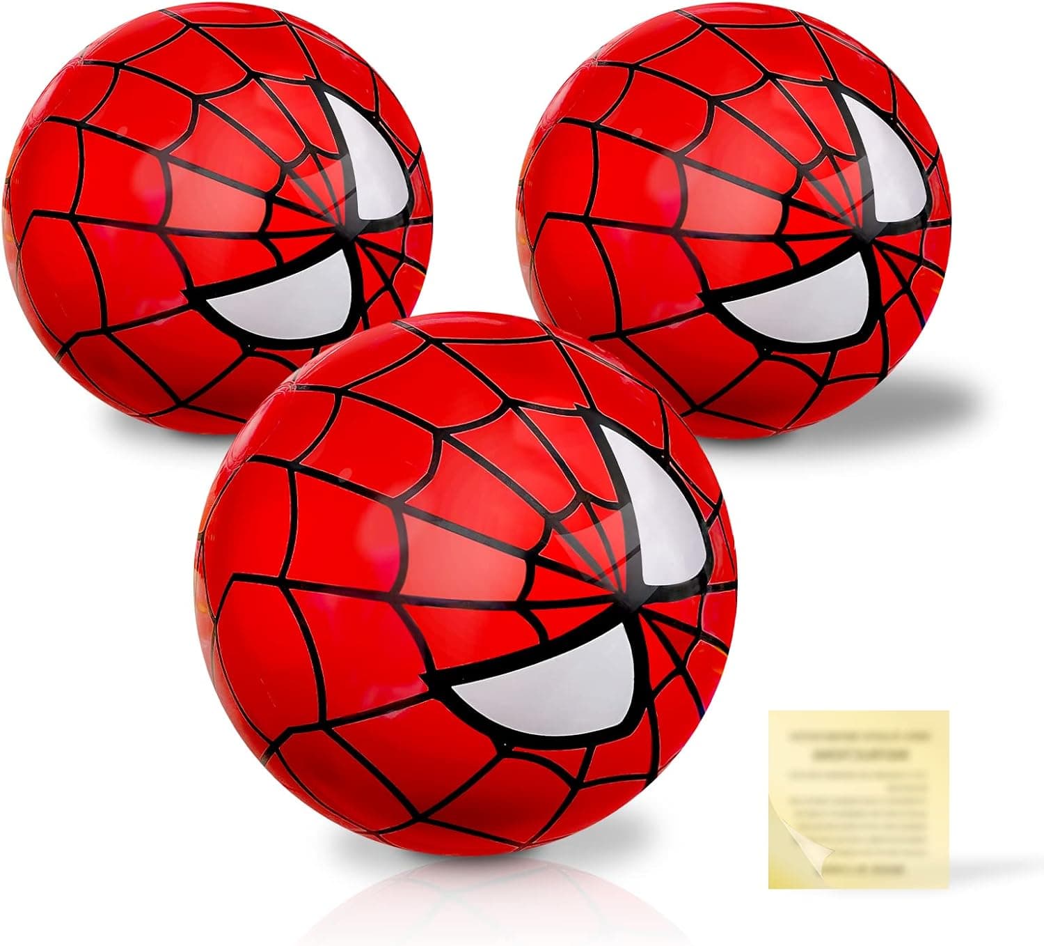 Tslyevxin Spider Hero 16 inch Large Inflatable Red Beach Ball,Superhero Toys Game Ball -Fun Indoor and Outdoor Gift - Suitable for Beach, Swimming Pool, Room and Superhero Party Decoration