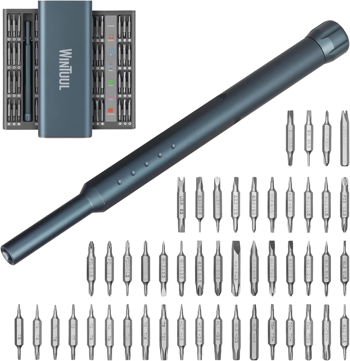 WINTUUL Mini Screwdriver Set 96 In 1 Small Screwdriver Set, Eyeglass Repair Kit, Precision Screwdriver Set for Watch Repair, Jewelers, ps4, pc, iphone