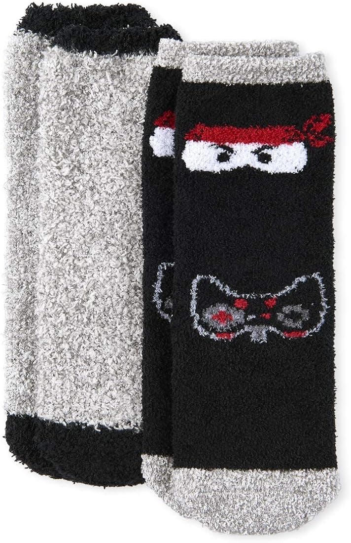 The Children's Place Baby Boys' Ninja Socks 2-Pack