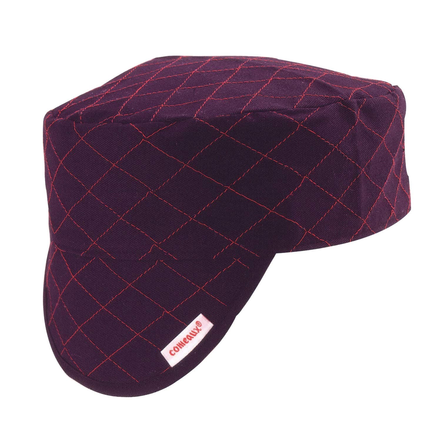 Comeaux Caps 118-BC-600-7-1/2 Style 3000 Shop Caps, Size 7 1/2, Black Quilted