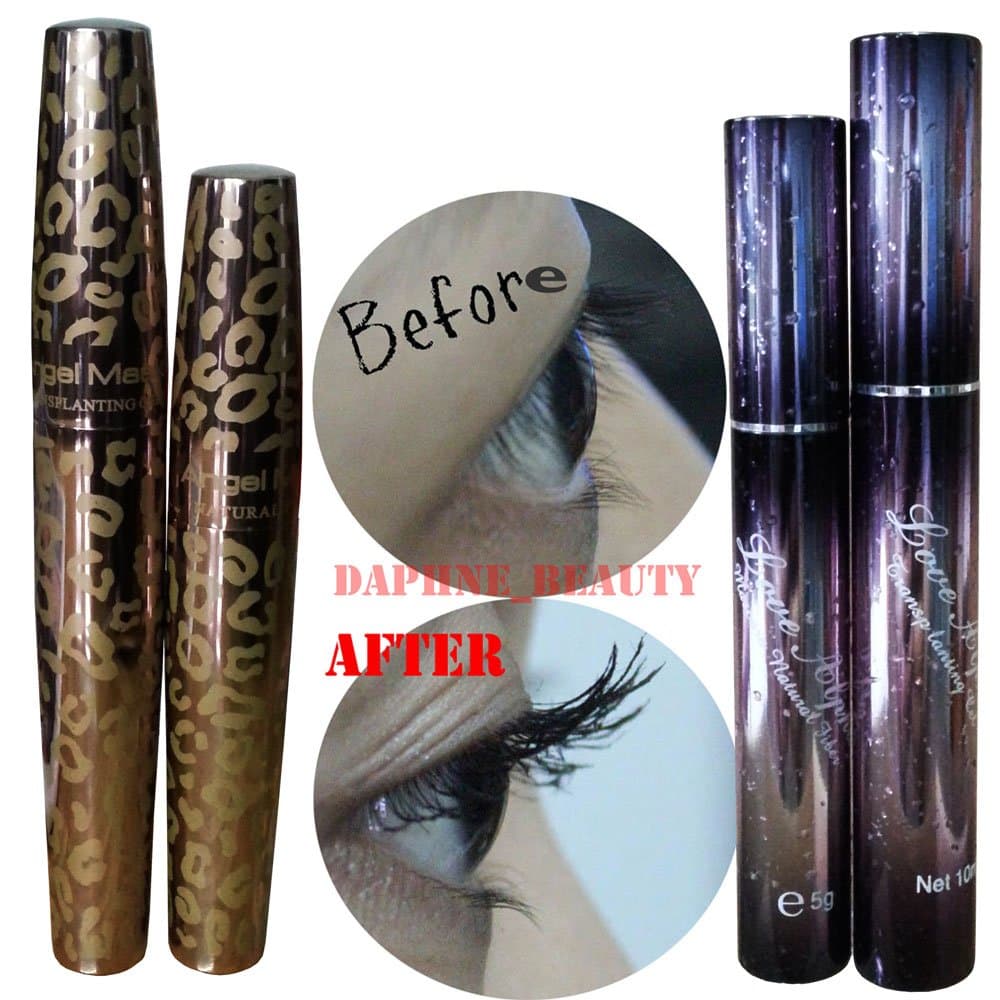 3D Fiber Lashes - Angel Mask AM368 & Love Alpha LA306 Tansplanting Gel & Natural Fibre Mascara Sets