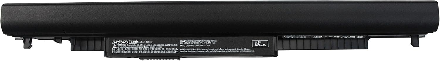 Baturu 4CELL 2600MAH HS04 HS03 Laptop Battery for HP Pavilion 15-ac130ds 15-af087nw 15-af093ng 807956-001 807611-141 807612-831 hstnn-lb6u hstnn-pb6s