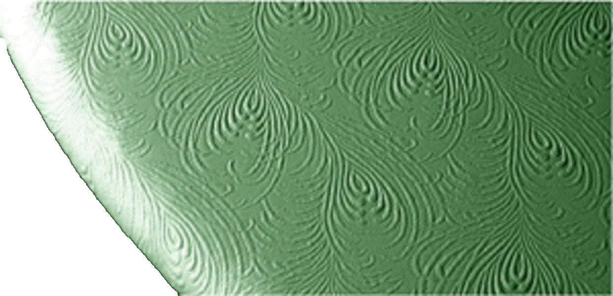 Fitted Vinyl Elastic Edge Round Tablecloth Sage Green 36" to 44"