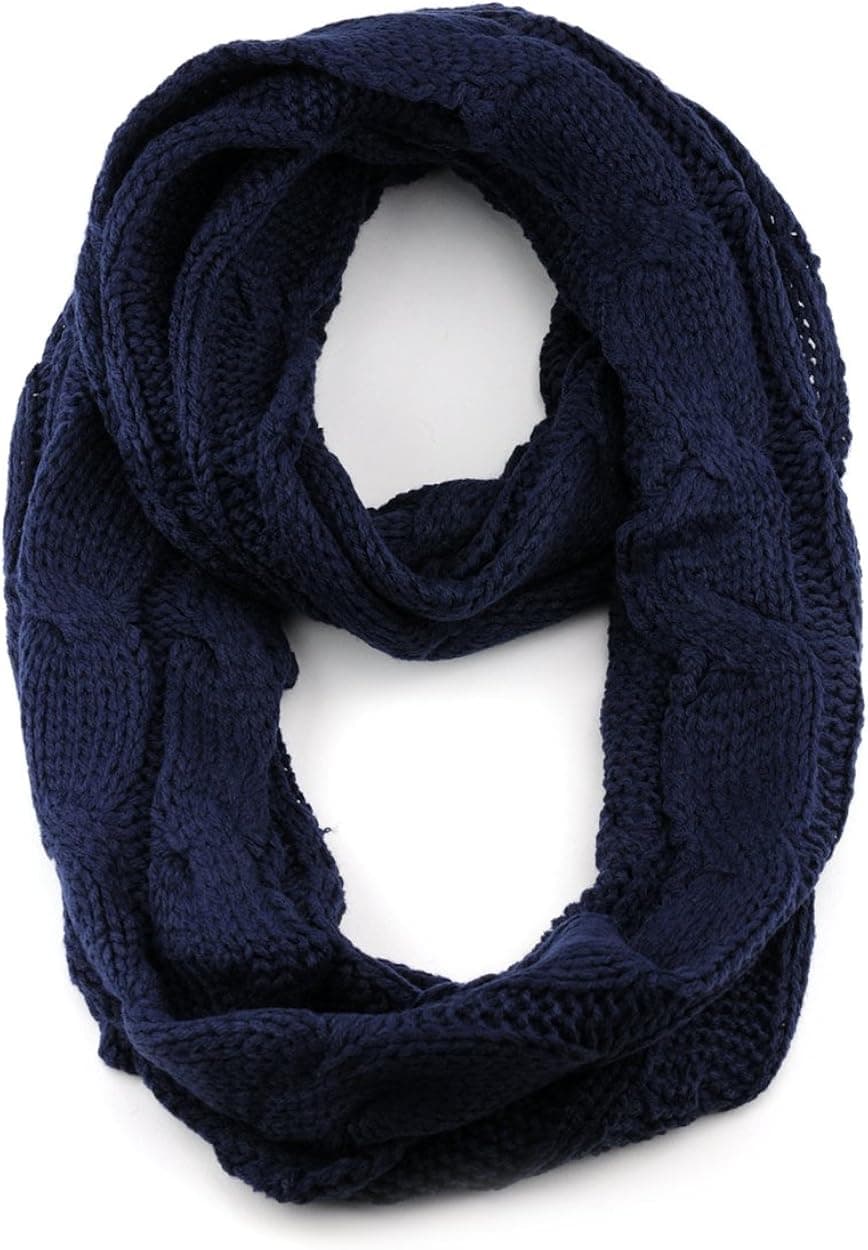 NYFASHION101 Soft Winter Warm Chunky Knit Cowl Infinity Loop Scarf