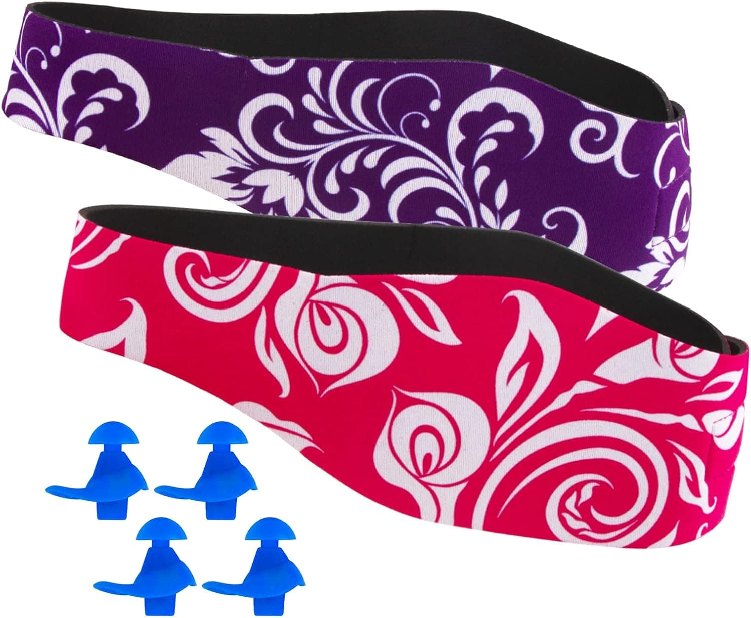 Swimming Headband for Babies, Toddlers, Kids, Adults - Designed to Help Prevent swimmer's Ears - Elastic Swim Hair Guard & Ear Guard - Keep Water Out, Hold Earplugs in Waterproof Band
