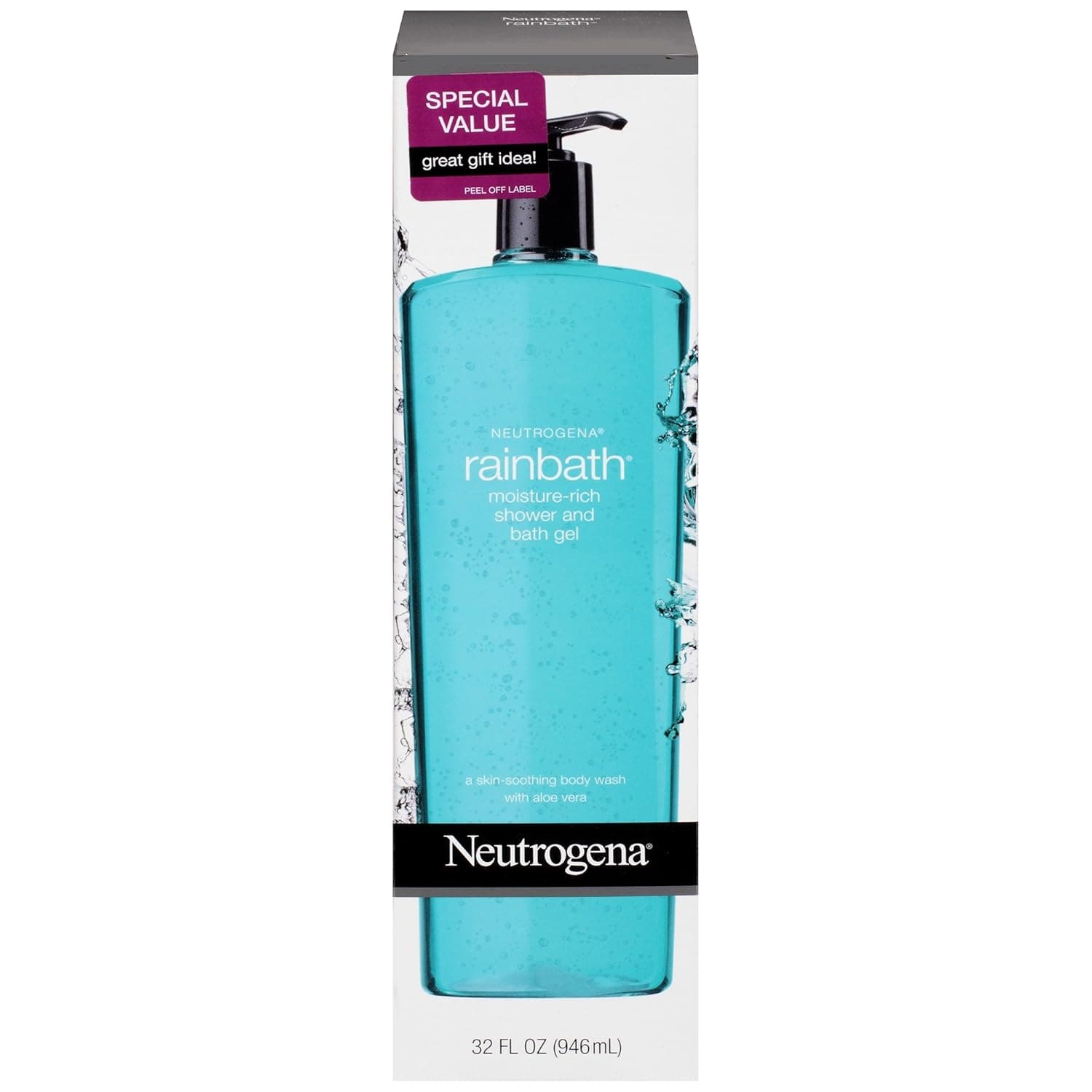 Neutrogena Moisture Rich Rainbath Gel, 32 Ounce