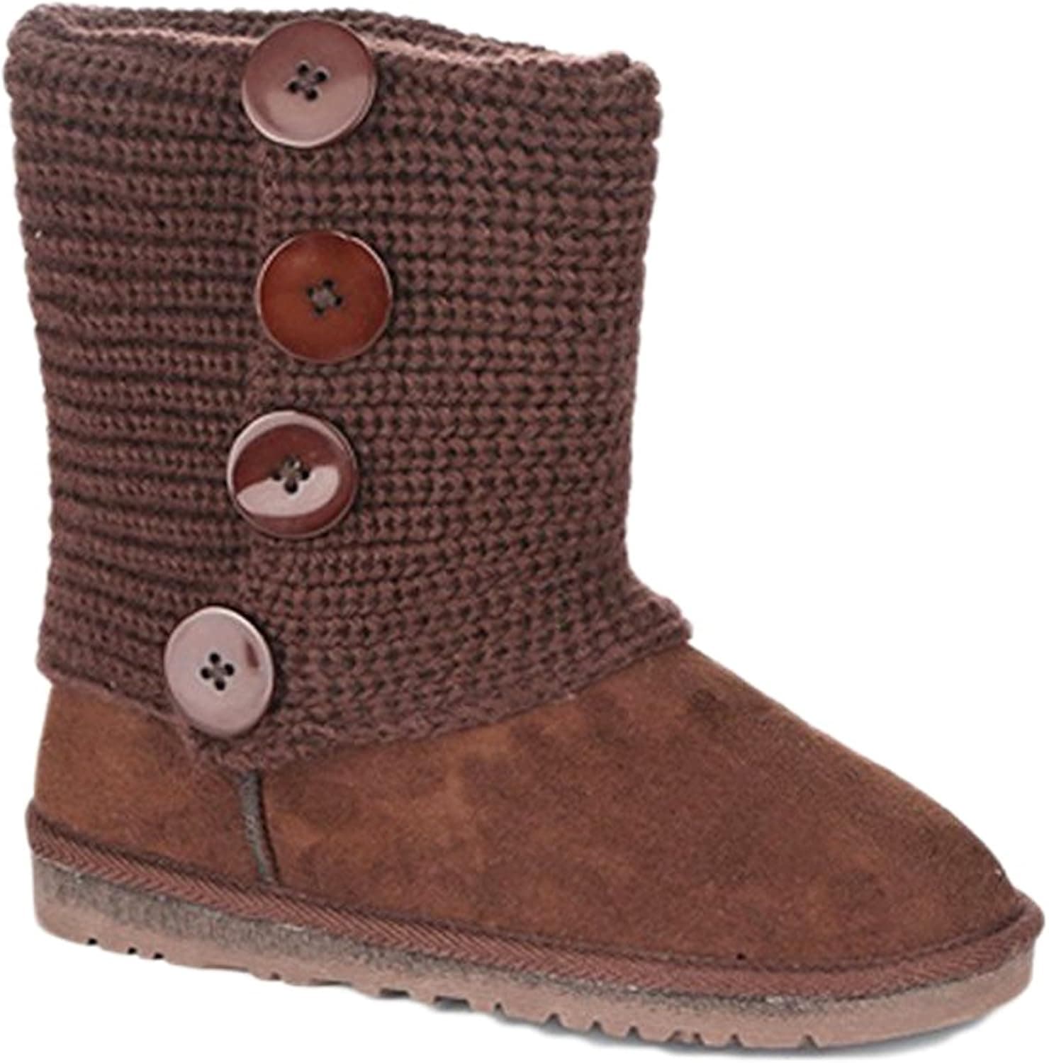 Women's Boots - Classics Winter Snow Boots with Soft Faux Fur Fringes