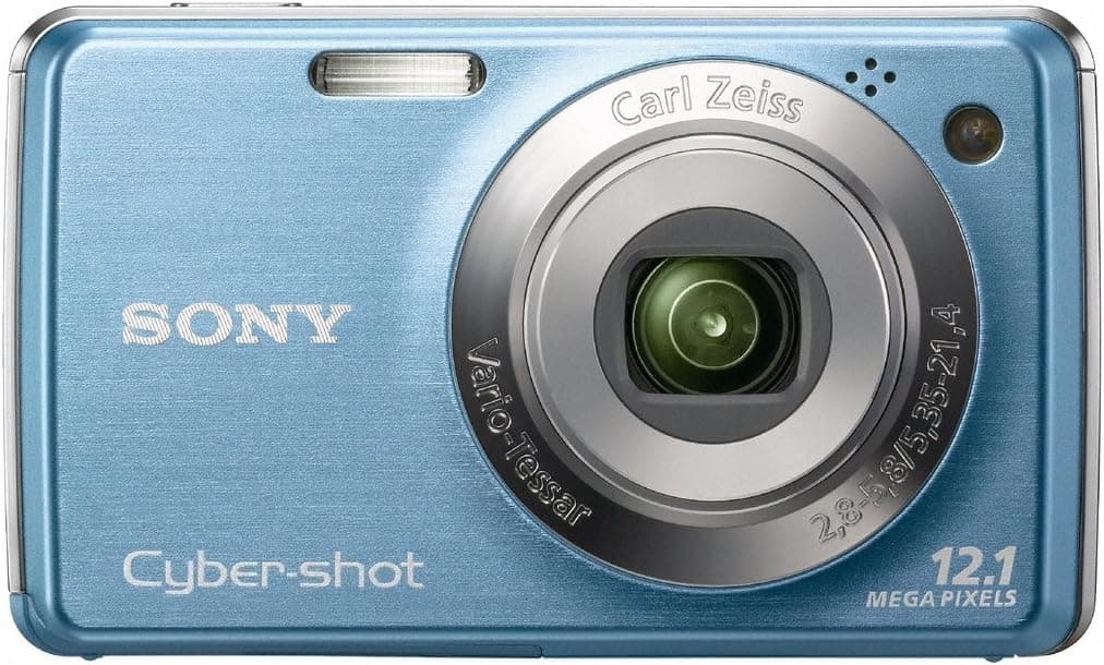 Sony Cybershot DSC-W220 12MP Digital Camera with 4x Optical Zoom with Super Steady Shot Image Stabilization (Light Blue) (OLD MODEL)