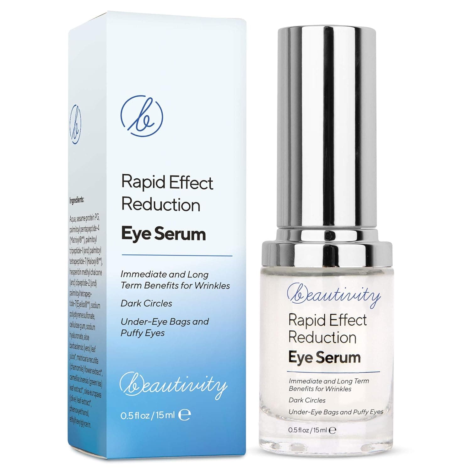 Rapid Reduction Eye Serum Eye Cream,Anti-Aging Rapid Reduction Eye Cream, Reduces Wrinkles, Under-Eye Bags, Dark Circles, Fine Lines & Crow's Feet Instantly and Visibly for Women Men