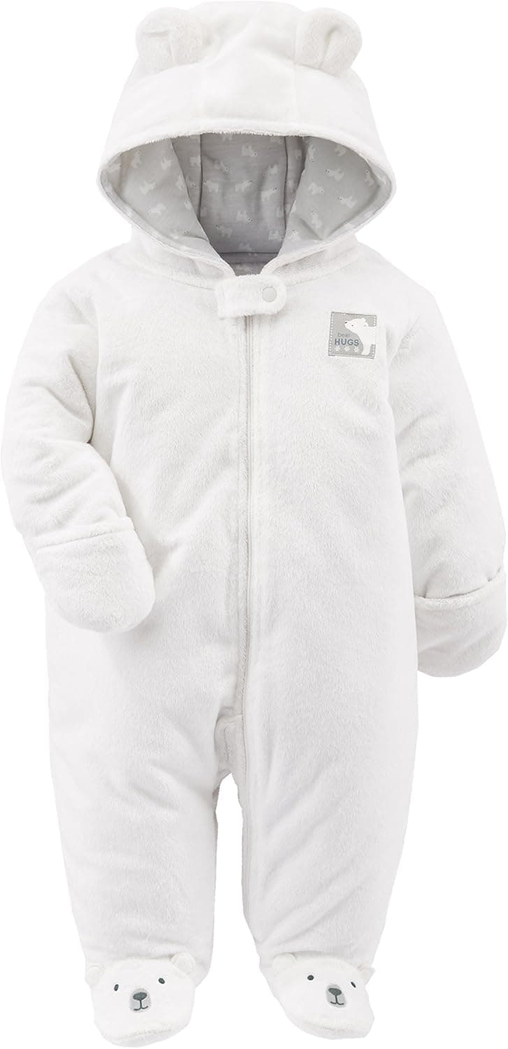 Simple Joys by Carter's Baby Girls' Fleece Footed Jumpsuit Pram