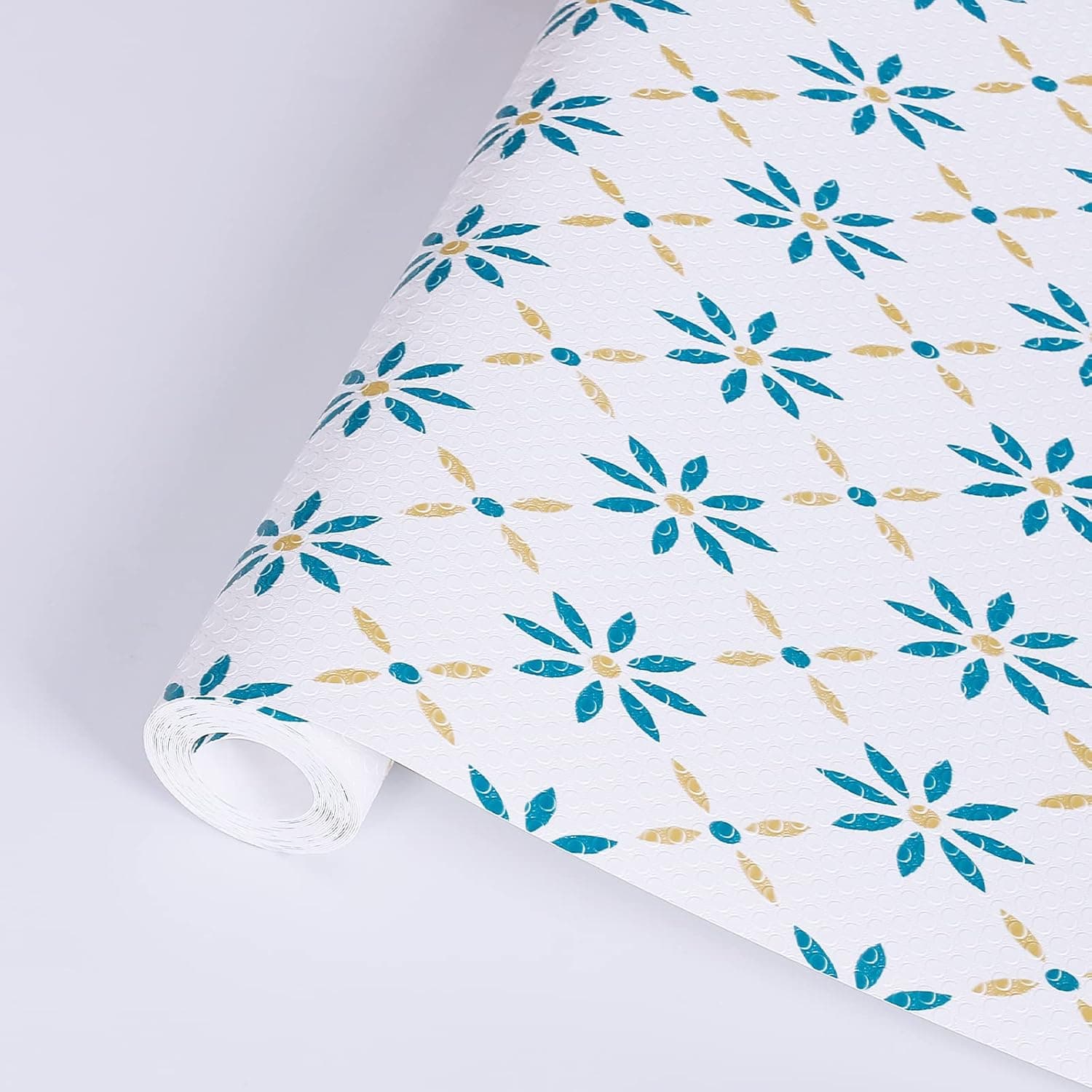 Cooyes Shelf Liner – Premium Cabinet Liner for Kitchen – Non-Slip Shelf Liners for Kitchen Cabinets – Waterproof Shelf Paper with Modern Pattern – Durable EVA Cabinet Liners for Shelves