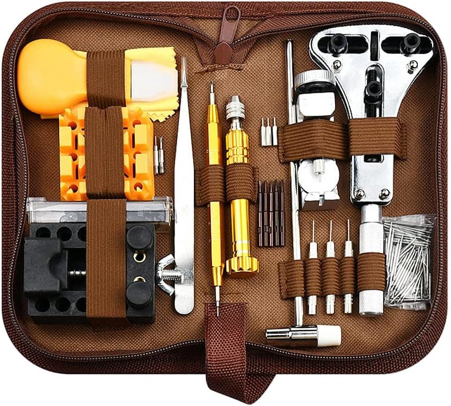149 in 1 Watch Repair Tools Kit, Watch Back Case Opener Spring Bar Tools, Watch Battery Replacement, Watch Band Link Strap Adjustment Tool Kits with Carrying Case and Instruction Manual