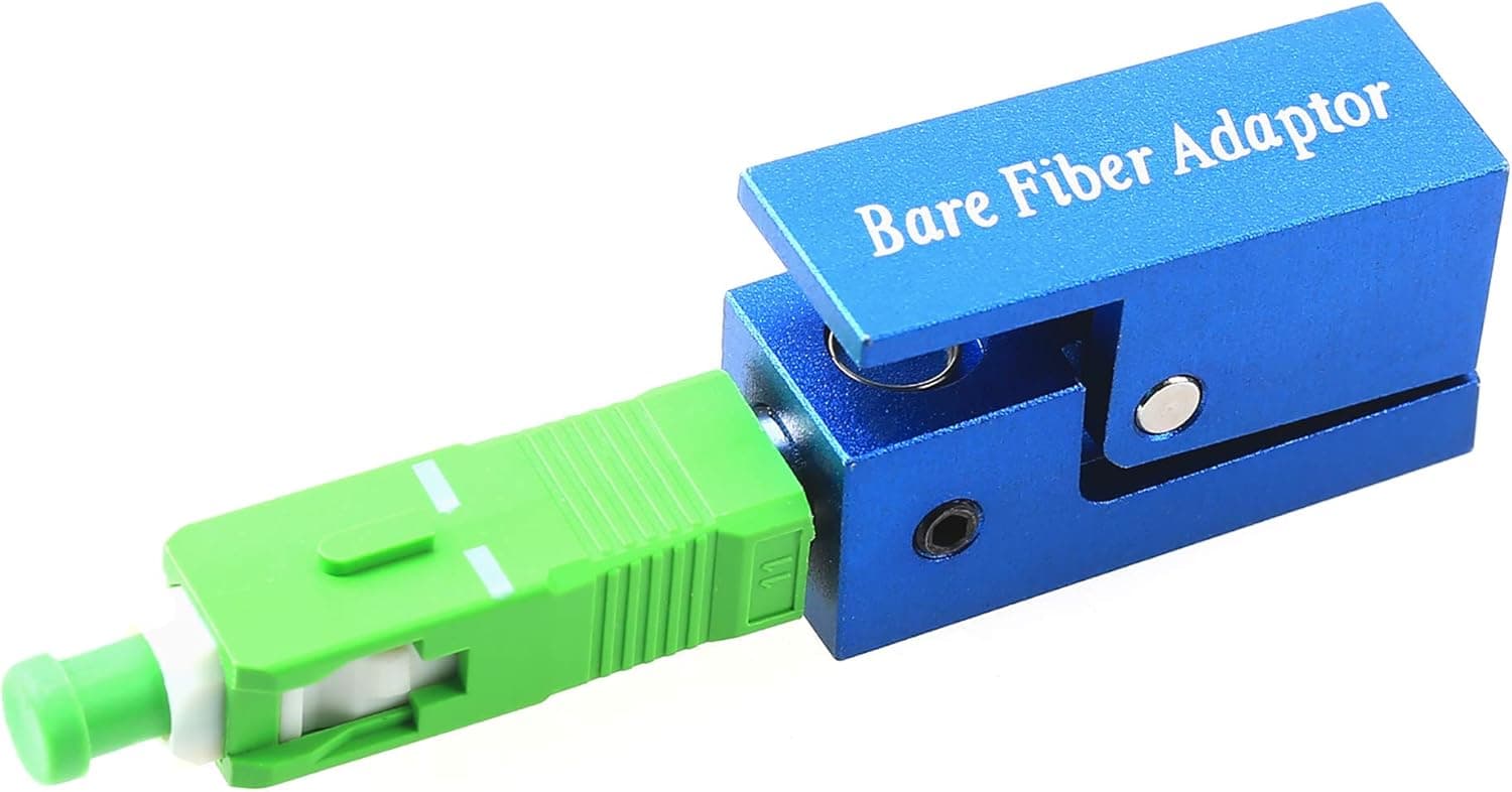 Fiber Optic Adapter FC/SC/LC APC Square Type Bare Fiber Adapter Coupler for Fiber Emergency Repair and Connection (SC/APC)