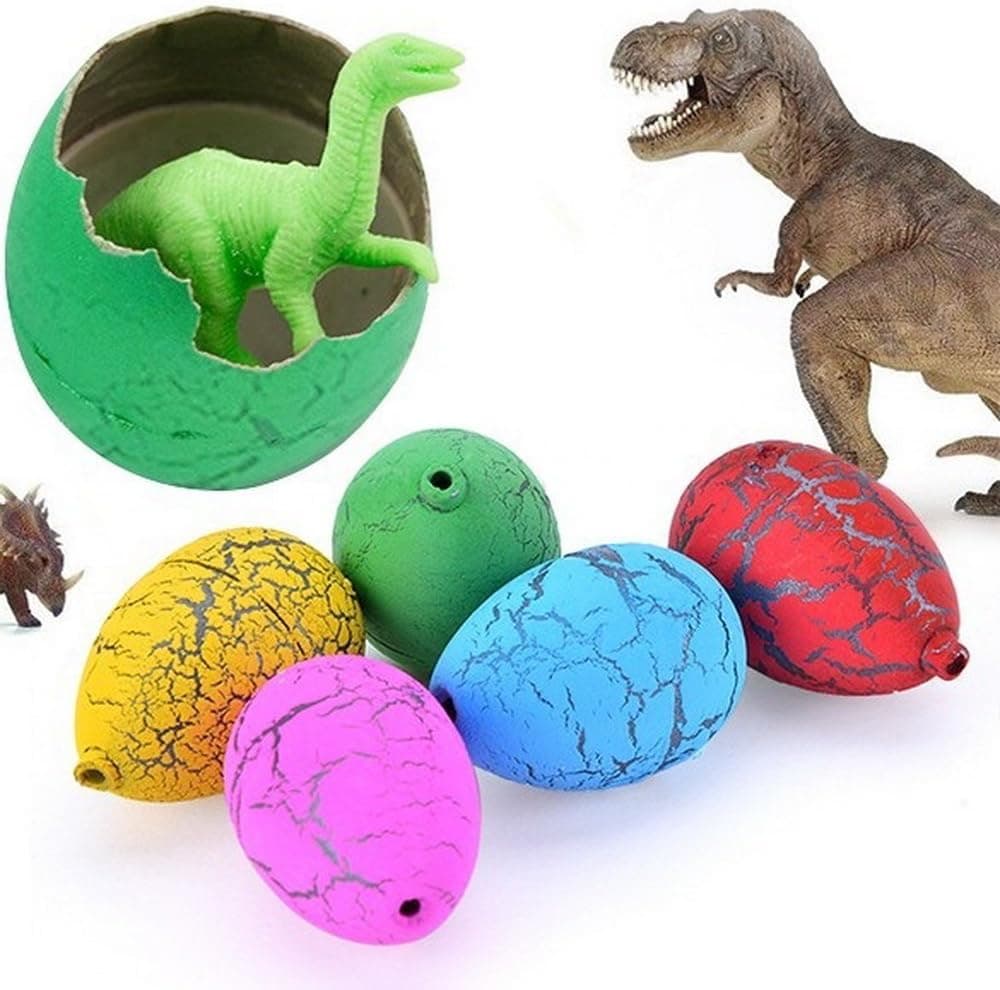 60pcs/lot Children Gift Toys Cute Magic Eggs Growing Toys Dinosaur Eggs+SHOW BOX Hatching Egg Toy