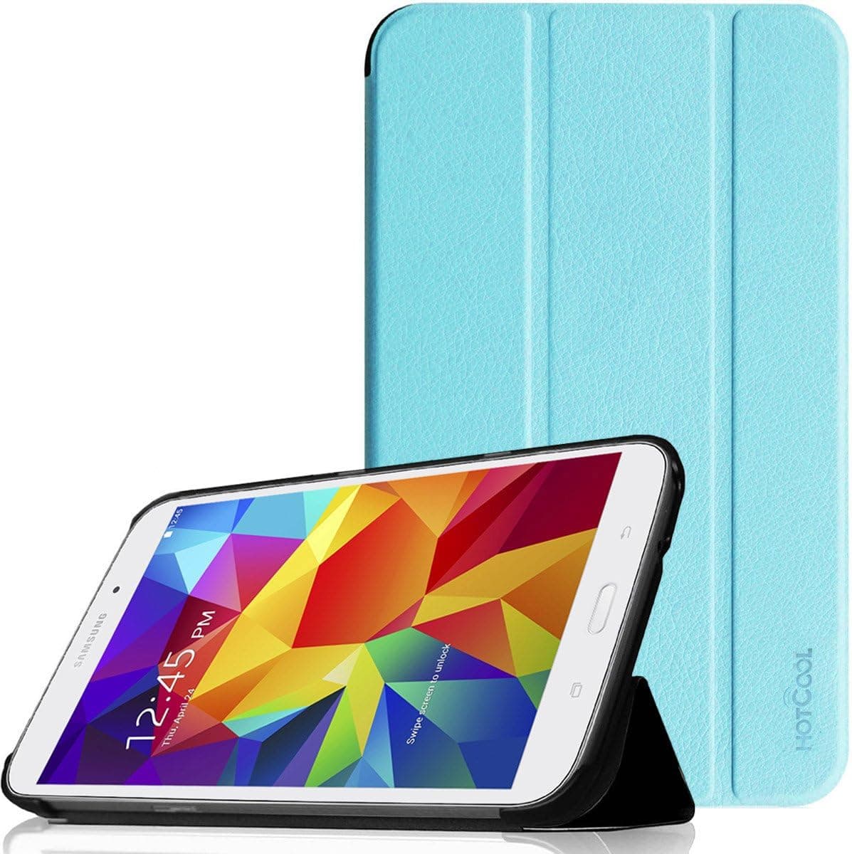 Pellem SGB2014 Samsung Galaxy Tab 4 8.0 Case - Ultra Slim Lightweight SmartCover Stand Case for Samsung Galaxy Tab 4 8.0 Inch Tablet (With Smart Cover Auto Wake/Sleep), Blue