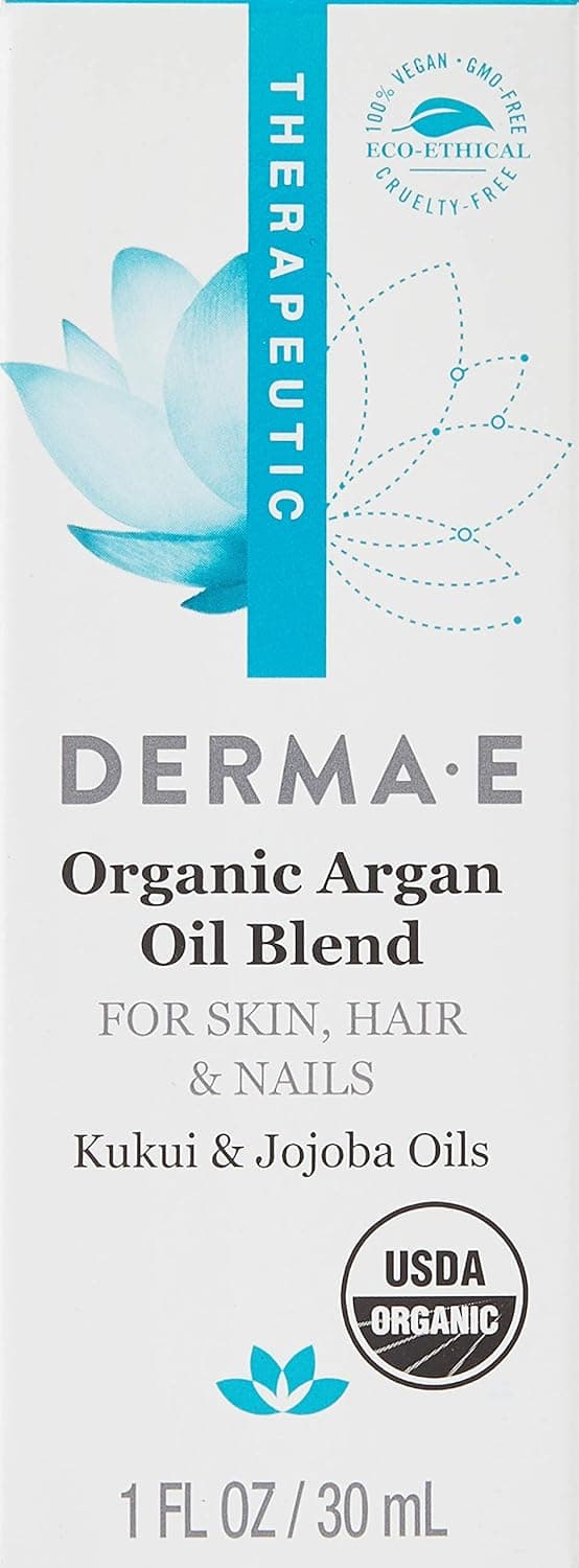 DERMA E Organic Argan Oil Blend, 1 Fl oz