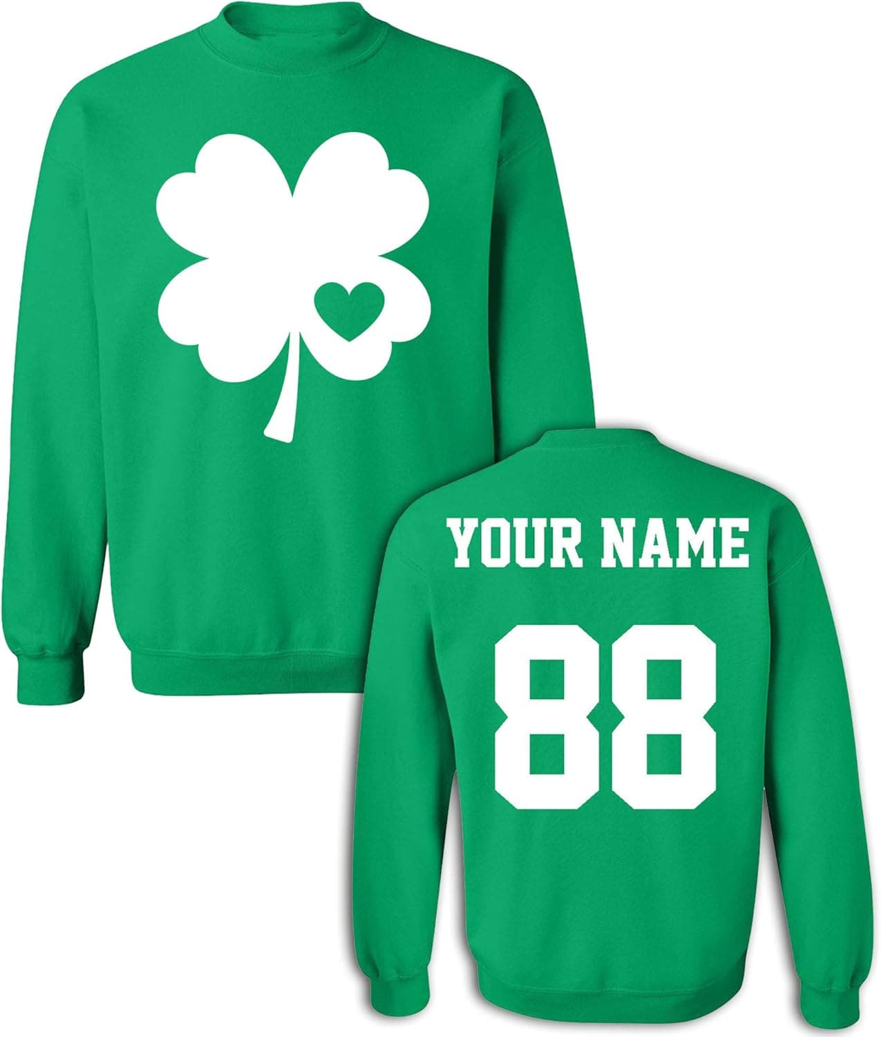 Custom Jersey Style St Patrick's Day T Shirts - Saint Pattys Tee & Irish Outfits