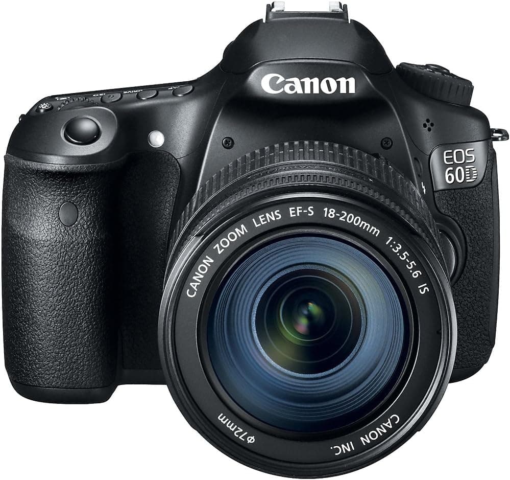 Canon EOS 60D 18 MP CMOS Digital SLR Camera with EF-S 18-200mm f/3.5-5.6 IS Lens (discontinued by manufacturer)